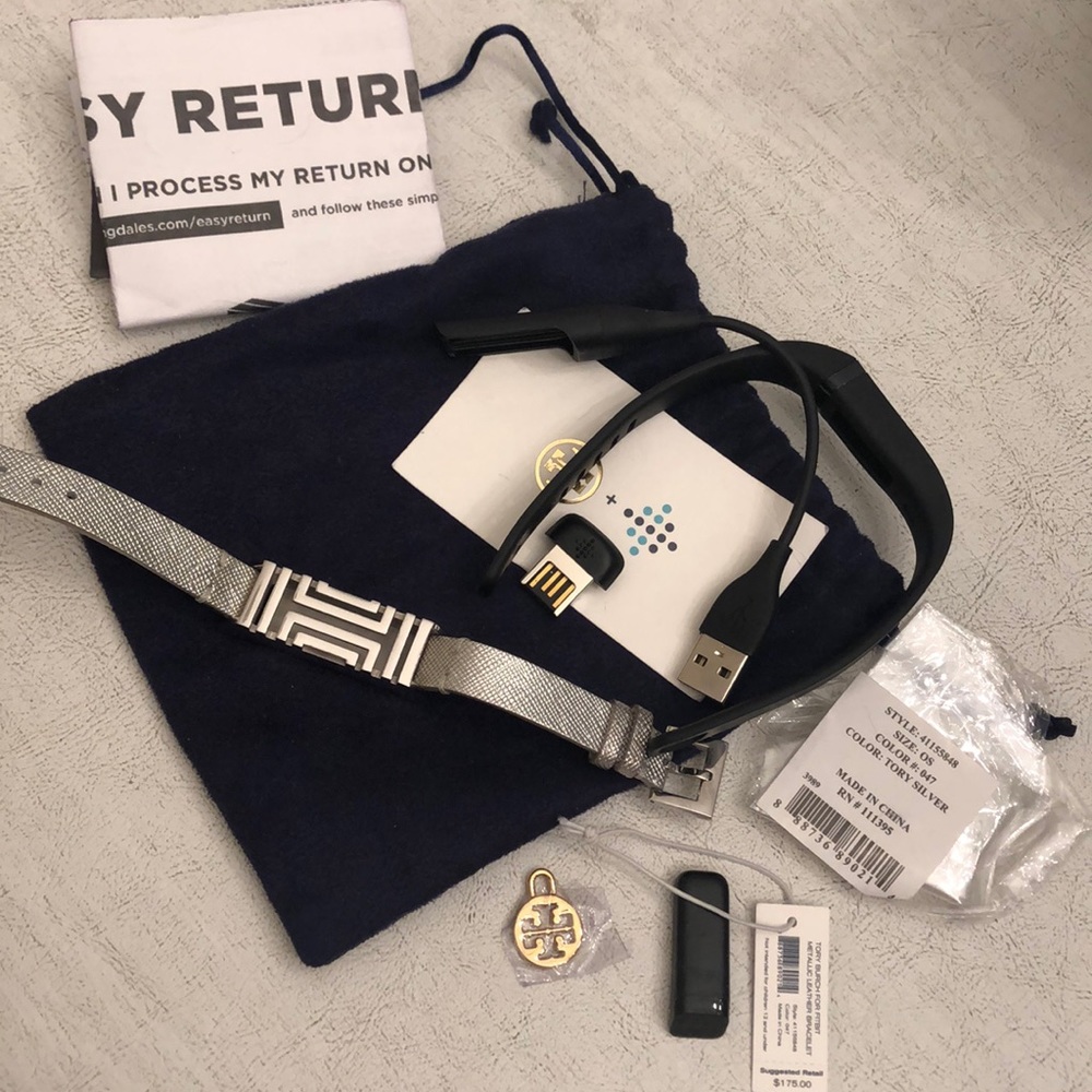 PACKAGE DEAL! Fit bit Tory Burch band & band